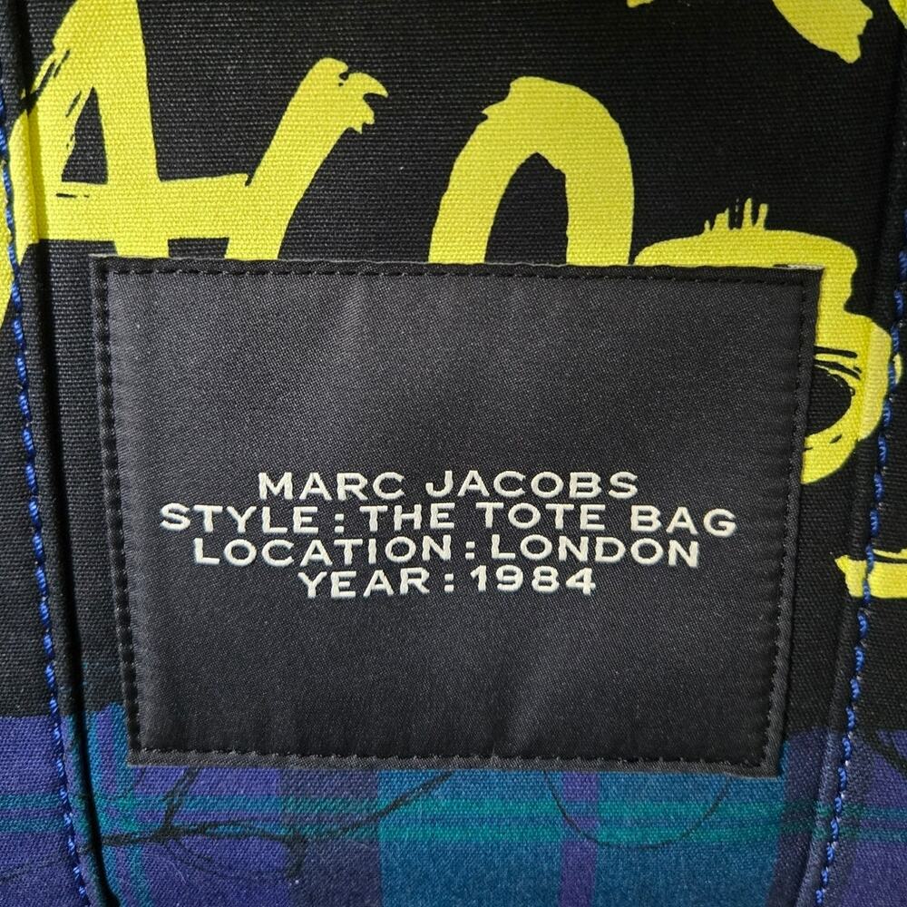 Marc Jacobs The London City Tote Bag Navy Blue Red White Limited Edition - Picture 10 of 10